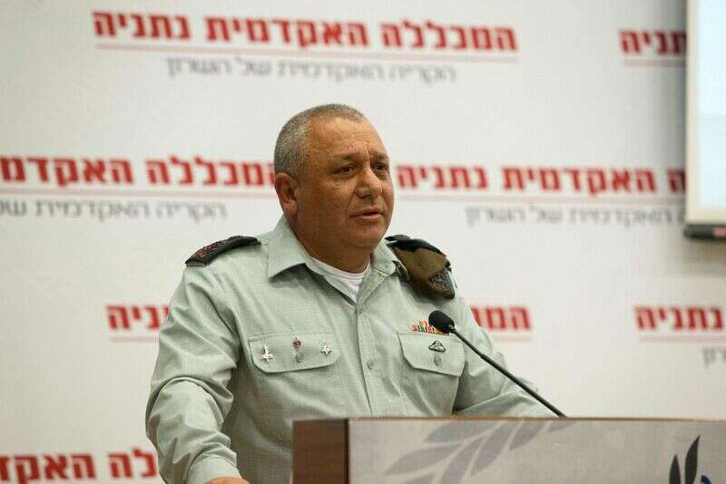 הרמטכ"ל איזנקוט בכנס לזכרו של מאיר דגן // צילום: אורן בן חקון